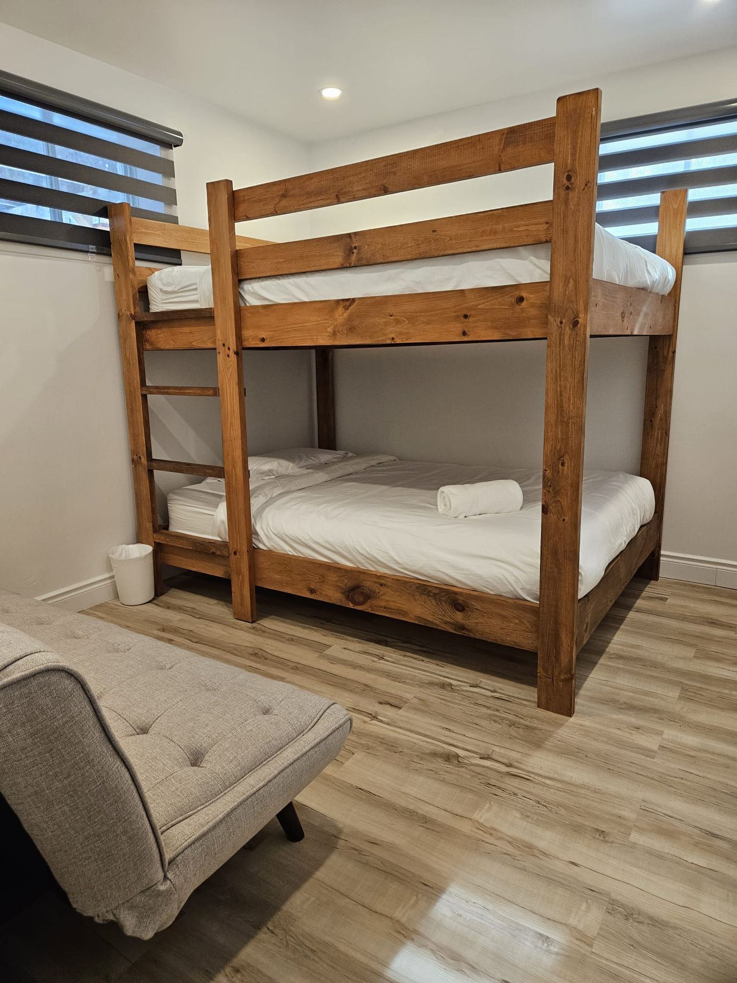 Chalet Nantel bunk bed room for families